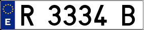 Trailer License Plate
